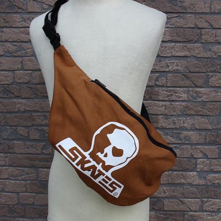 SKULL SKATES "キャンバス ショルダーバッグ" (Brown)