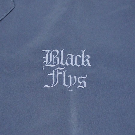 BLACK FLYS　S/Sシャツ　"STATE SILKY SHIRT"　(Stone Blue)