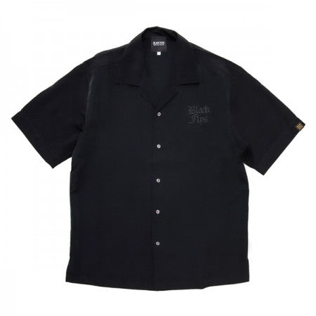 BLACK FLYS　S/Sシャツ　"STATE SILKY SHIRT"　(Black)