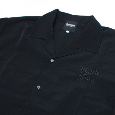BLACK FLYS　S/Sシャツ　"STATE SILKY SHIRT"　(Black)