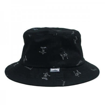 THRASHER ハット "GONZ BUCKET HAT" (Black/Gray)