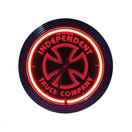 INDEPENDENT 時計 "T/C NEON CLOCK" (Black/Silver)