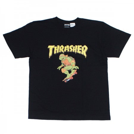 THRASHER × TMNT　"コラボTシャツ THTUR-ST002"　(Black)