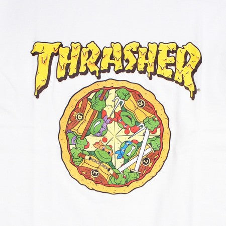 THRASHER × TMNT "コラボTシャツ THTUR-ST003" (White)