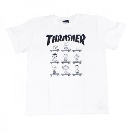 THRASHER×PEANUTS　コラボTシャツ　"THPN-SST001"　(White)