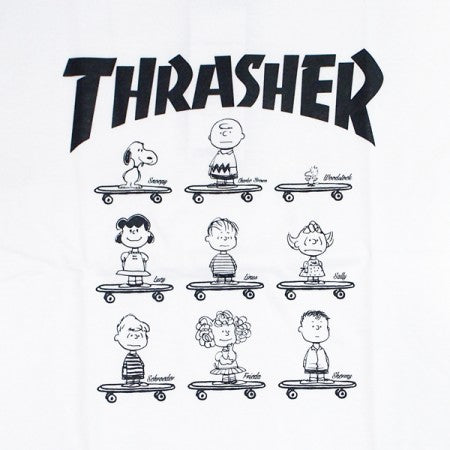 THRASHER×PEANUTS　コラボTシャツ　"THPN-SST001"　(White)