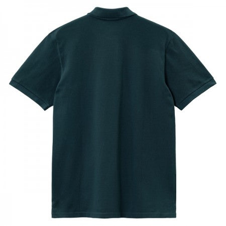 Carhartt WIP ポロシャツ S/S CHASE PIQUE POLO ボタニック グリーン 商品画像 背面