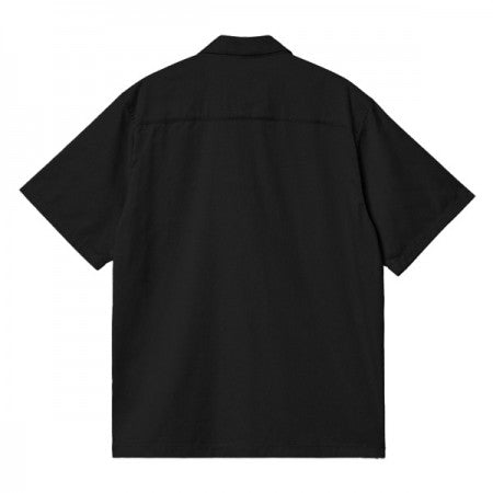 Carhartt WIP S/Sシャツ "S/S DELRAY SHIRT" (Black / Wax)