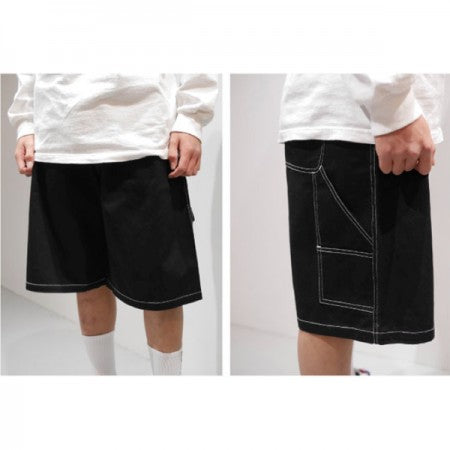 SANTA CRUZ ショーツ "SC LTD LOGO PAINTER SHORTS" (Black)