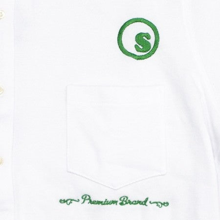 seedleSs　S/Sシャツ　"SD CLEAN KNIT SHIRTS"　(White)