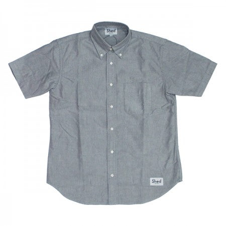 Shed S/Sシャツ "authentic oxford" (gray)