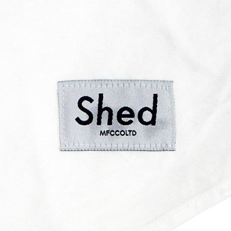 Shed S/Sシャツ "authentic oxford" (white)