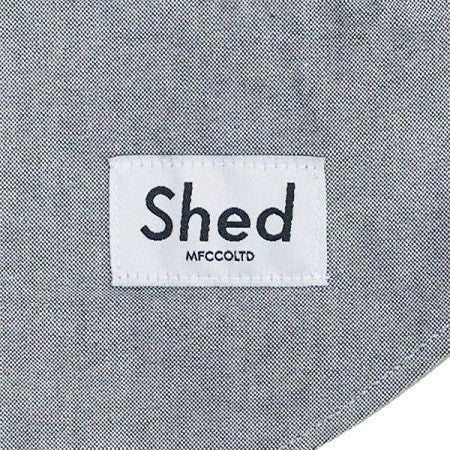 Shed S/Sシャツ "authentic oxford" (gray)