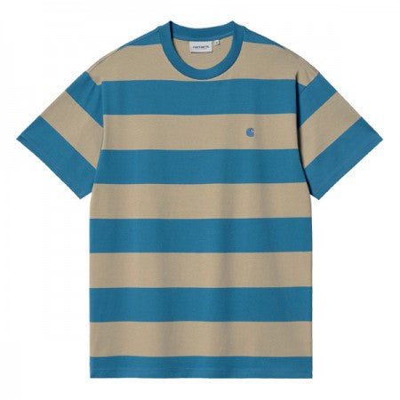 ★30%OFF★ Carhartt WIP　Tシャツ　"S/S DAMPIER T-SHIRT"　(Dampier Stripe, Amalfi / Ammonite)
