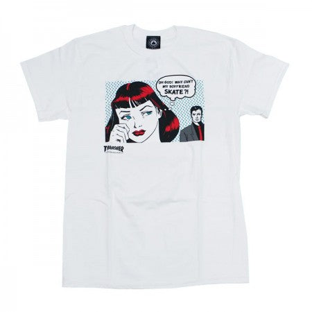 THRASHER　Tシャツ　"NEW BOYFRIEND S/S TEE"　(White)