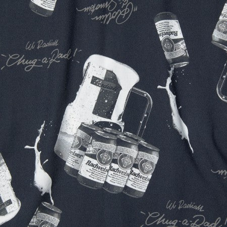 RADIALL S/Sシャツ "CRAGER OPEN COLLARED SHIRT S/S" (Black)