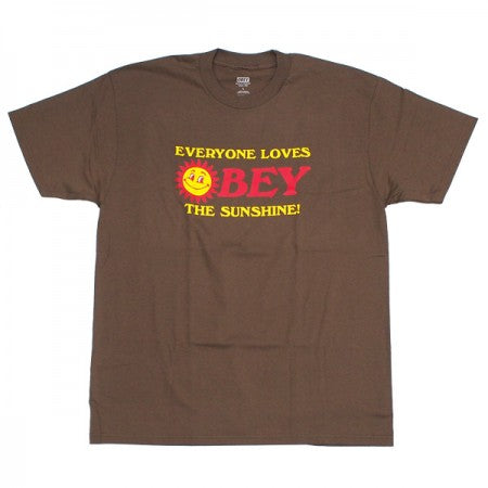 OBEY　Tシャツ　"OBEY EVERYONE LOVES THE SUNSHINE CLASSIC TEE"　(Silt)