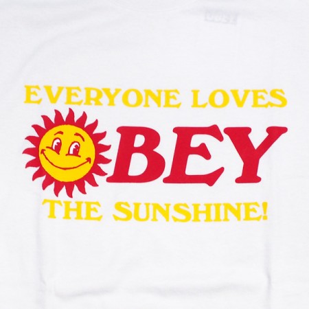 OBEY Tシャツ "OBEY EVERYONE LOVES THE SUNSHINE CLASSIC TEE" (White)