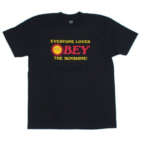 OBEY　Tシャツ　"OBEY EVERYONE LOVES THE SUNSHINE CLASSIC TEE"　(Black)