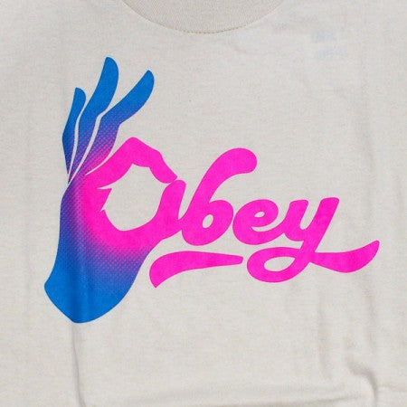 OBEY Tシャツ "OBEY OKAY CLASSIC TEE" (Cream)