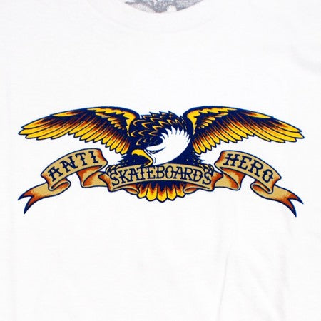 ANTI HERO Tシャツ "EAGLE TEE" (White / Blue Multi)