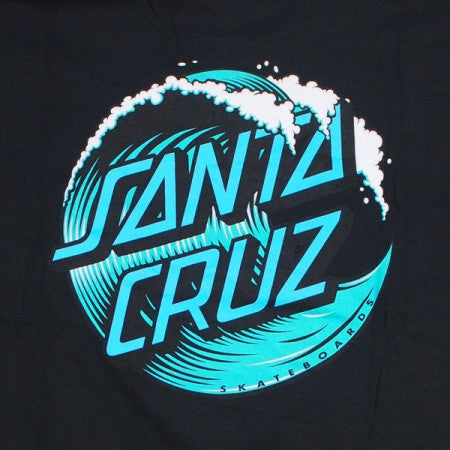 SANTA CRUZ　Tシャツ　"WAVE DOT TEE"　(Black)