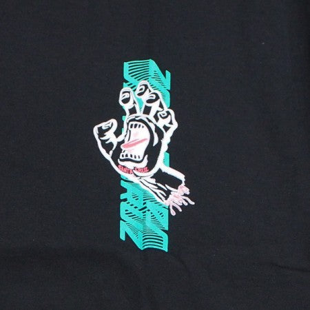 SANTA CRUZ Tシャツ "SPLIT HAND BROKEN DOT TEE" (Black)