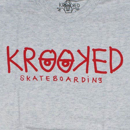 KROOKED Tシャツ "KROOKED EYES TEE" (Ash / Red)
