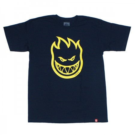 SPITFIRE　Tシャツ　"BIGHEAD TEE"　(Navy / Yellow)