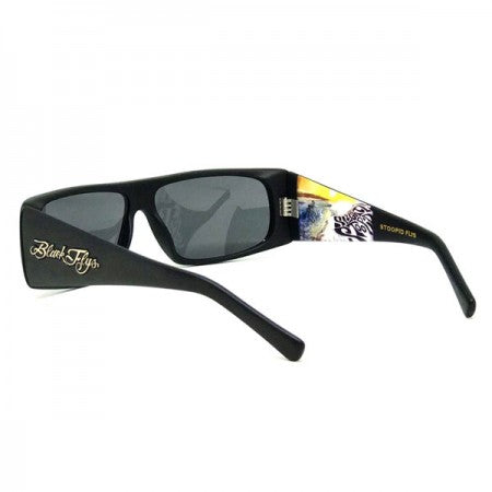 BLACK FLYS×SLIGHTLY STOOPID サングラス "STOOPID FLYS" (M.Black with Art Work/Gray)