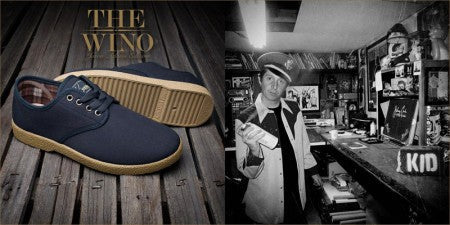 KINGSTON UNION MFG スニーカー "THE WINO" (Navy/Gum)