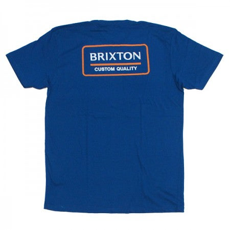 BRIXTON　Tシャツ　"PALMER PROPER S/S STANDARD TEE"　(Cool Blue)