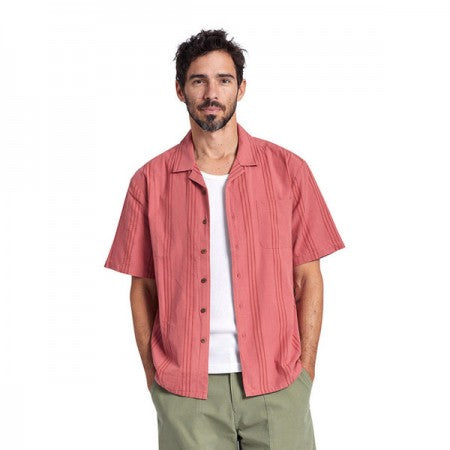 ★30%OFF★ BRIXTON S/Sシャツ "BUNKER RESERVE COOL WEIGHT S/S WOVEN" (Dusty Ceder)