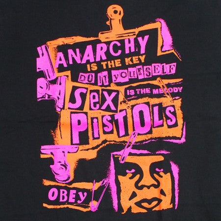OBEY x SEX PISTOLS Tシャツ "ANARCHY CLASSIC TEE" (Black)