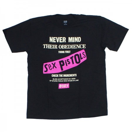 OBEY x SEX PISTOLS　Tシャツ　"NEVER MIND OBEDIENCE CLASSIC TEE"　(Black)