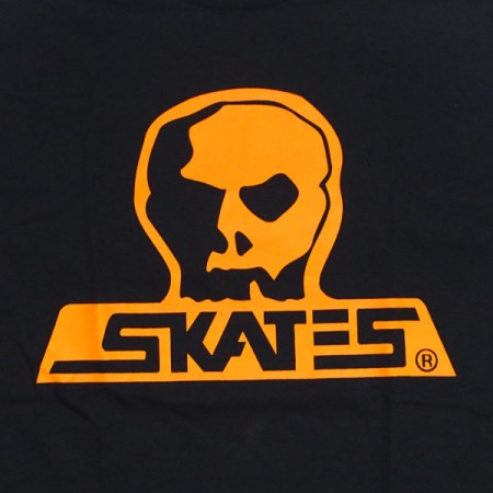 SKULL SKATES "BLACK SUNSET Tシャツ" (Black/Orange)
