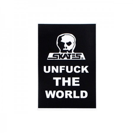 SKULL SKATES "UNFUCK THE WORLD ステッカー"