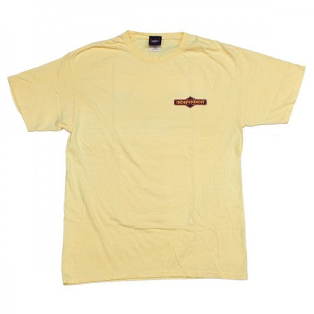 INDEPENDENT　Tシャツ　"DIAMOND GROUNDWORK TEE"　(Summer Squash Yellow)