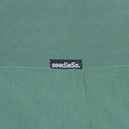 seedleSs S/Sシャツ "SD STRIPE 50'S ROCK OVER SIZE SHIRTS" (Green)