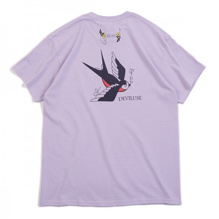 Deviluse　Tシャツ　"SWALLOW TEE"　(Lavender)