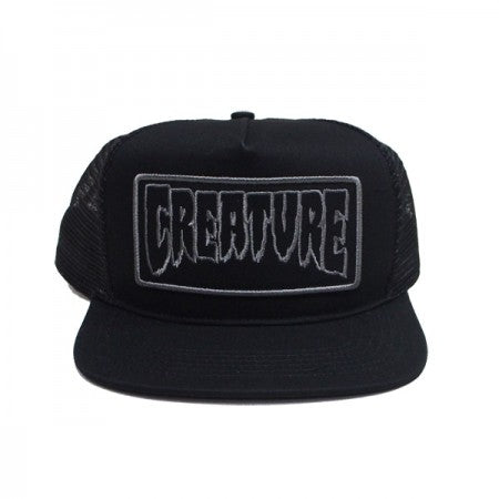CREATURE メッシュキャップ "REVERSE PATCH MESH CAP" (Black)