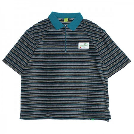 seedleSs　ポロシャツ　"SD BOARDER ZIP UP POLO SHIRT"　(Gray Stripe)
