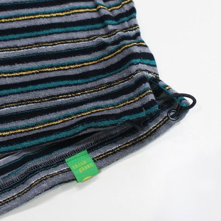 seedleSs ポロシャツ "SD BOARDER ZIP UP POLO SHIRT" (Gray Stripe)