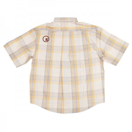 seedleSs　S/Sシャツ　"SD LAID BACK COLOR OVER SIZE CHECK SHIRT"　(Orange Check)