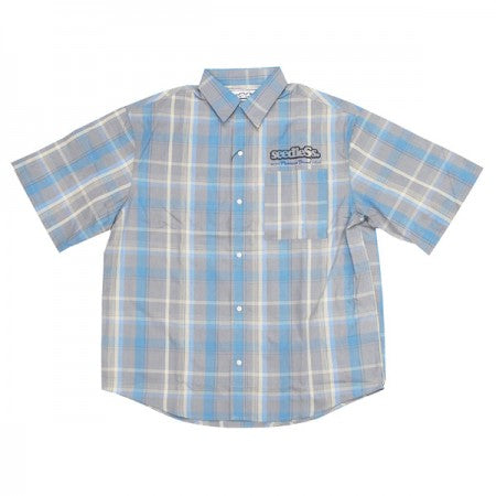seedleSs　S/Sシャツ　"SD LAID BACK COLOR OVER SIZE CHECK SHIRT"　(Blue Check)