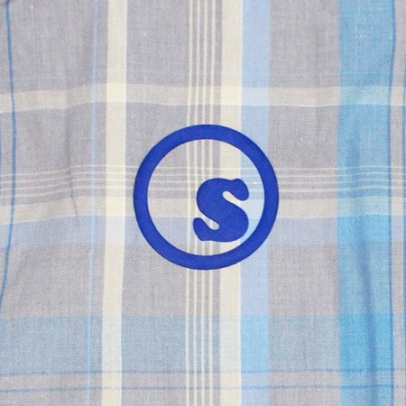 seedleSs S/Sシャツ "SD LAID BACK COLOR OVER SIZE CHECK SHIRT" (Blue Check)