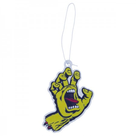 SANTA CRUZ エアフレッシュナー "SCREAMING HAND AIR FRESHNER" (Safety Yellow)