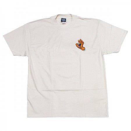 SANTA CRUZ Tシャツ "ARCH CHECK HAND TEE" (Cream)
