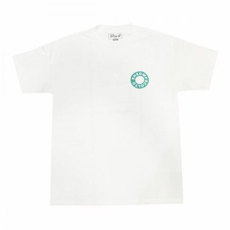Shed Tシャツ "circle" (white/turquoise)