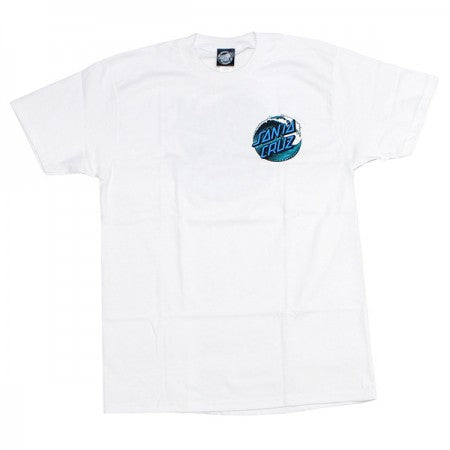 SANTA CRUZ Tシャツ "WAVE DOT TEE" (White)